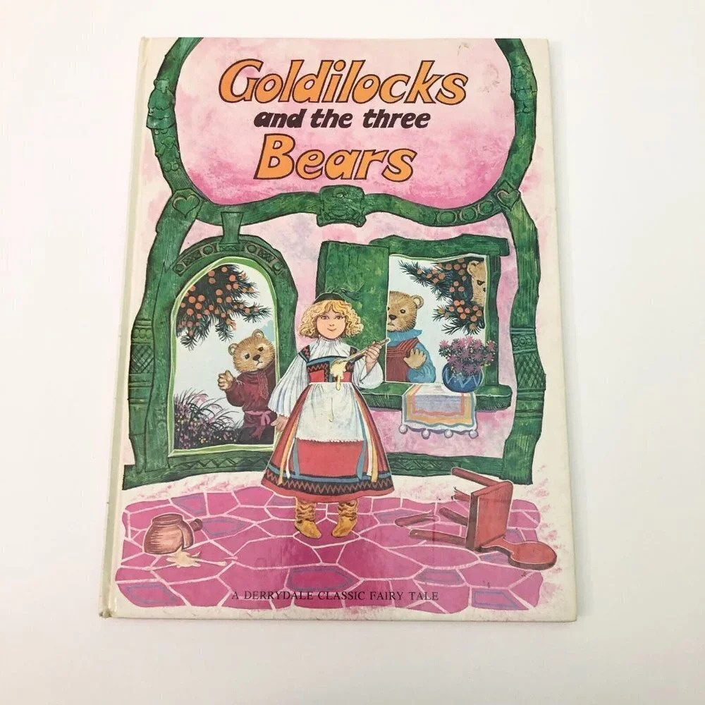 Vtg 1980 Goldilocks and the Three Bears Children Picture Book HC Derrydale